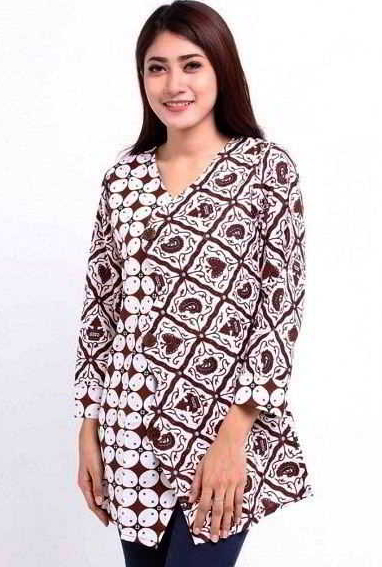 150 Model  Baju  Batik  Wanita Modern Terbaru 2021 