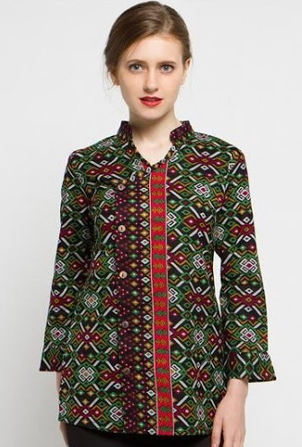 150 Model Baju  Batik  Wanita Modern Terbaru 2021