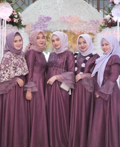  Model  Baju  Bridesmaid Hijab  2021  Free Photo and Wallpaper